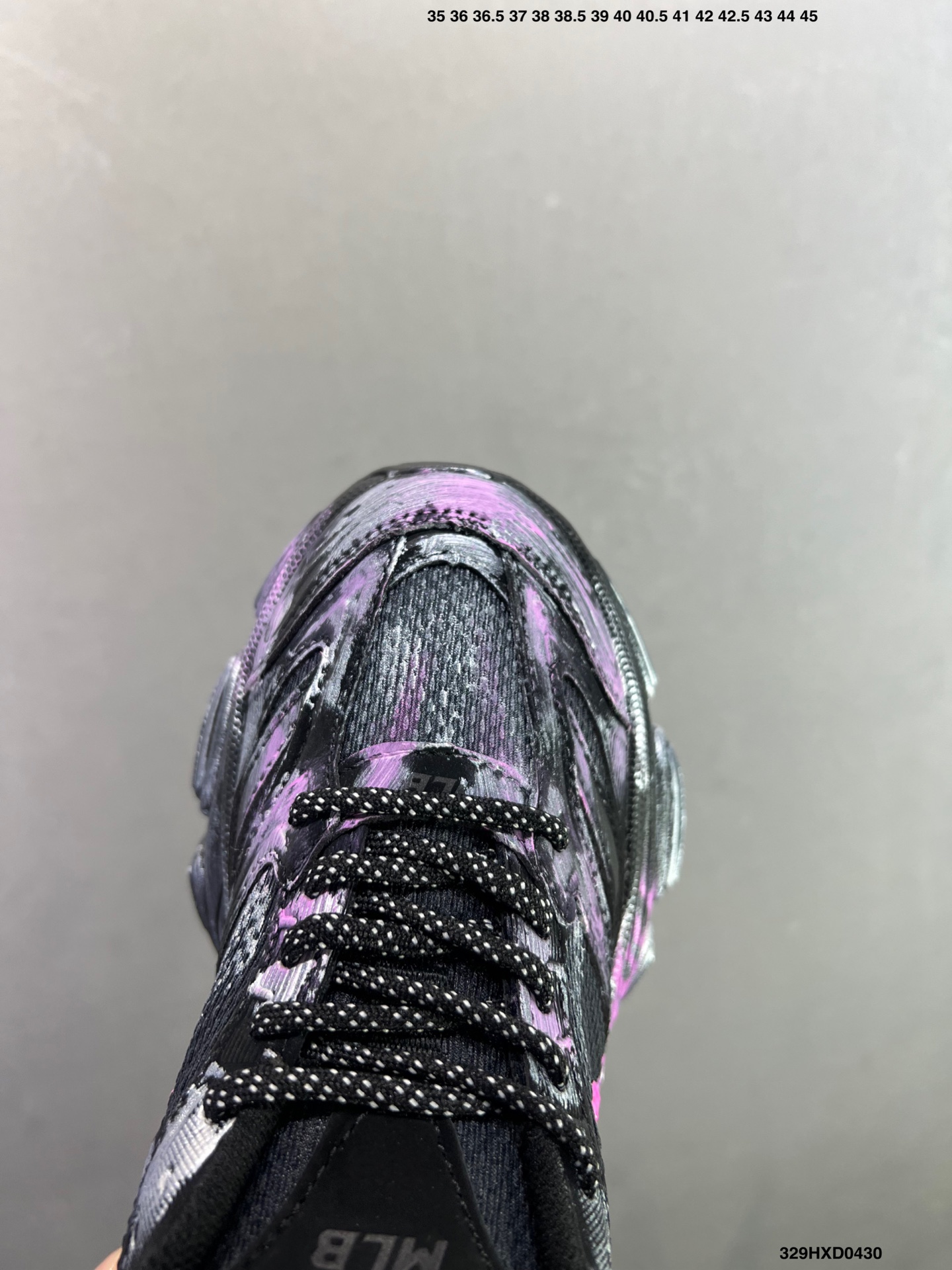 MLB NY 印花网红老爹鞋 涂鸦恶作剧 内增高6cm 3ASXCA12N