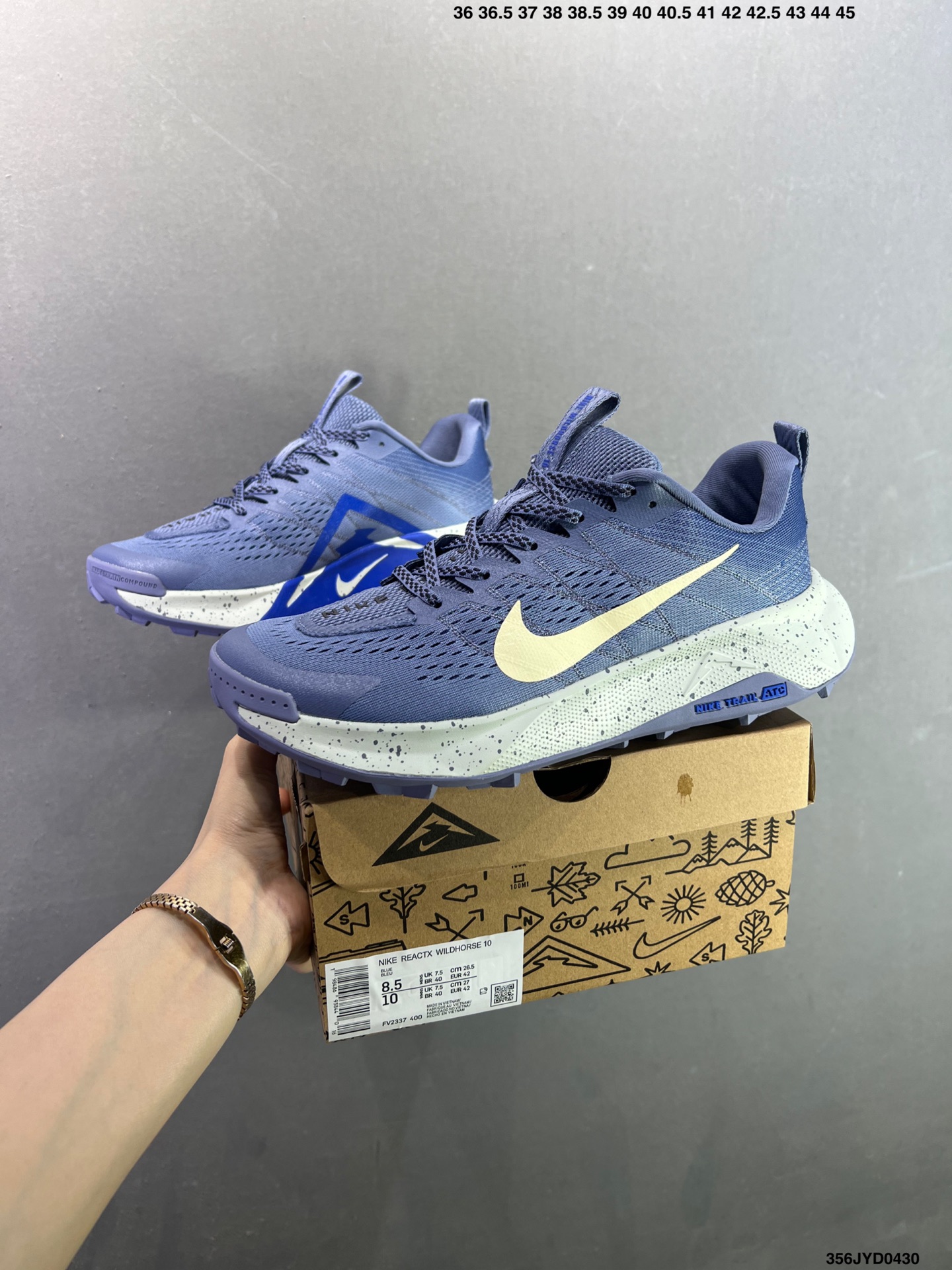 耐克(NIKE) Wildhorse 10 男女士越野跑鞋 网眼透气户外骑行鞋厚底增高运动老爹鞋 大学蓝 FV2337-100-Top High Quatity Cheap Sneakers Fashion Clothing Clothes Bags handbags Shoes of all Brand wholesale With The best Quality And Beautiful Price from China Factory Chinese suppliers wholesaler seller 耐克(NIKE) Wildhorse 10 男女士越野跑鞋 网眼透气户外骑行鞋厚底增高运动老爹鞋 大学蓝 FV2337-100