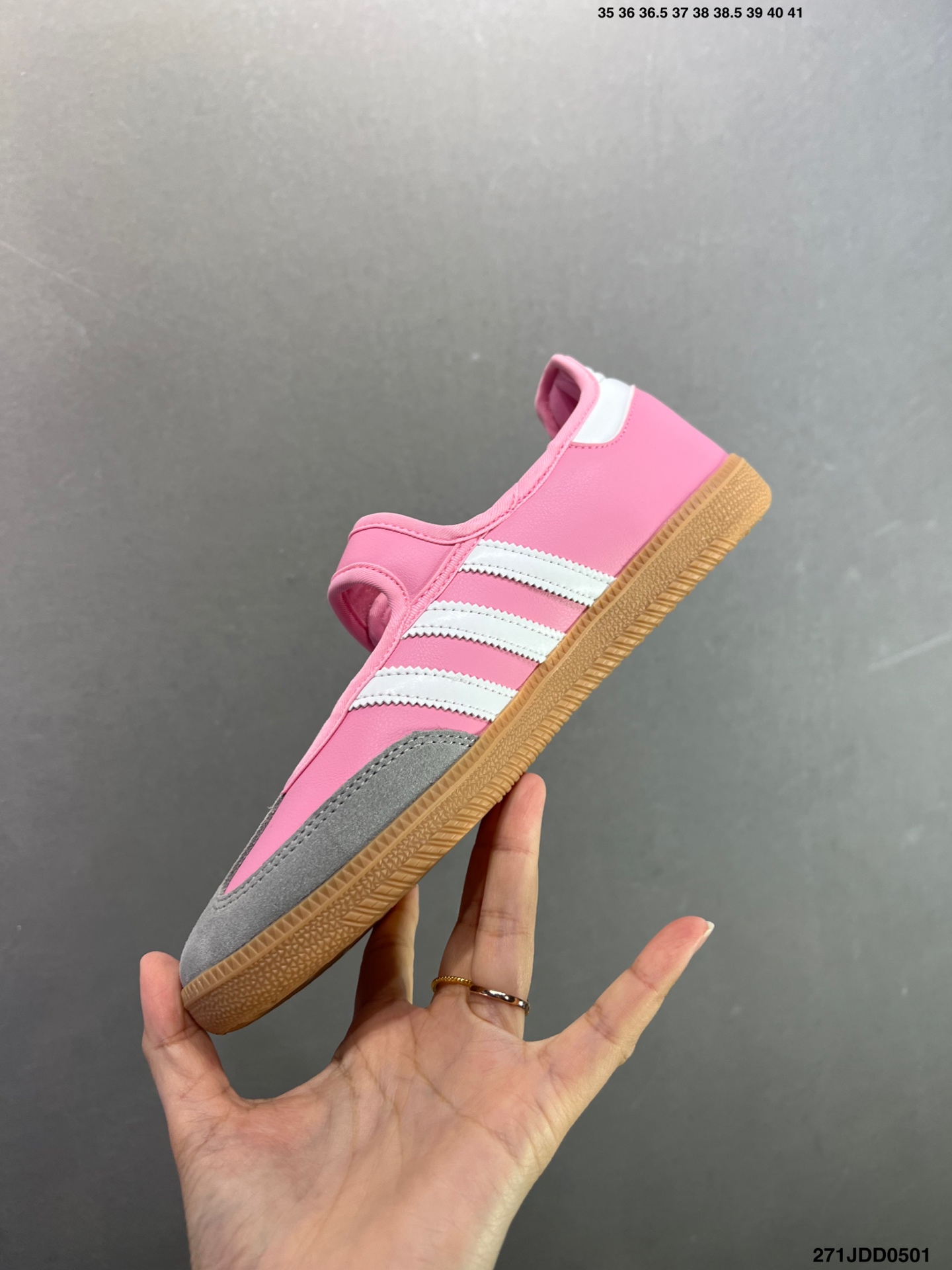 Adidas Samba Janes阿迪达斯玛丽珍款玫瑰金板鞋懒人一脚蹬运动鞋 KH6231-Top High Quatity Cheap Sneakers Fashion Clothing Clothes Bags handbags Shoes of all Brand wholesale With The best Quality And Beautiful Price from China Factory Chinese suppliers wholesaler seller Adidas Samba Janes阿迪达斯玛丽珍款玫瑰金板鞋懒人一脚蹬运动鞋 KH6231
