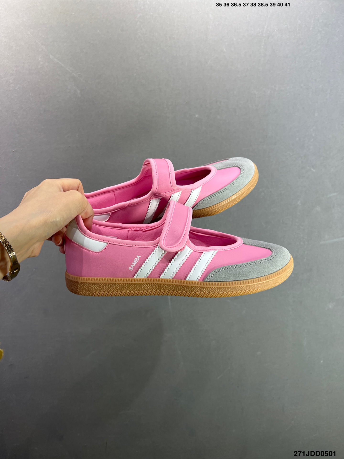 Adidas Samba Janes阿迪达斯玛丽珍款玫瑰金板鞋懒人一脚蹬运动鞋 KH6231-Top High Quatity Cheap Sneakers Fashion Clothing Clothes Bags handbags Shoes of all Brand wholesale With The best Quality And Beautiful Price from China Factory Chinese suppliers wholesaler seller Adidas Samba Janes阿迪达斯玛丽珍款玫瑰金板鞋懒人一脚蹬运动鞋 KH6231