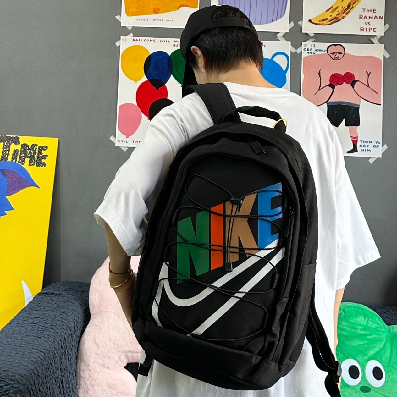 Nike耐克彩虹抽绳系列双肩包单肩包学生书包男女情侣百搭款 4
