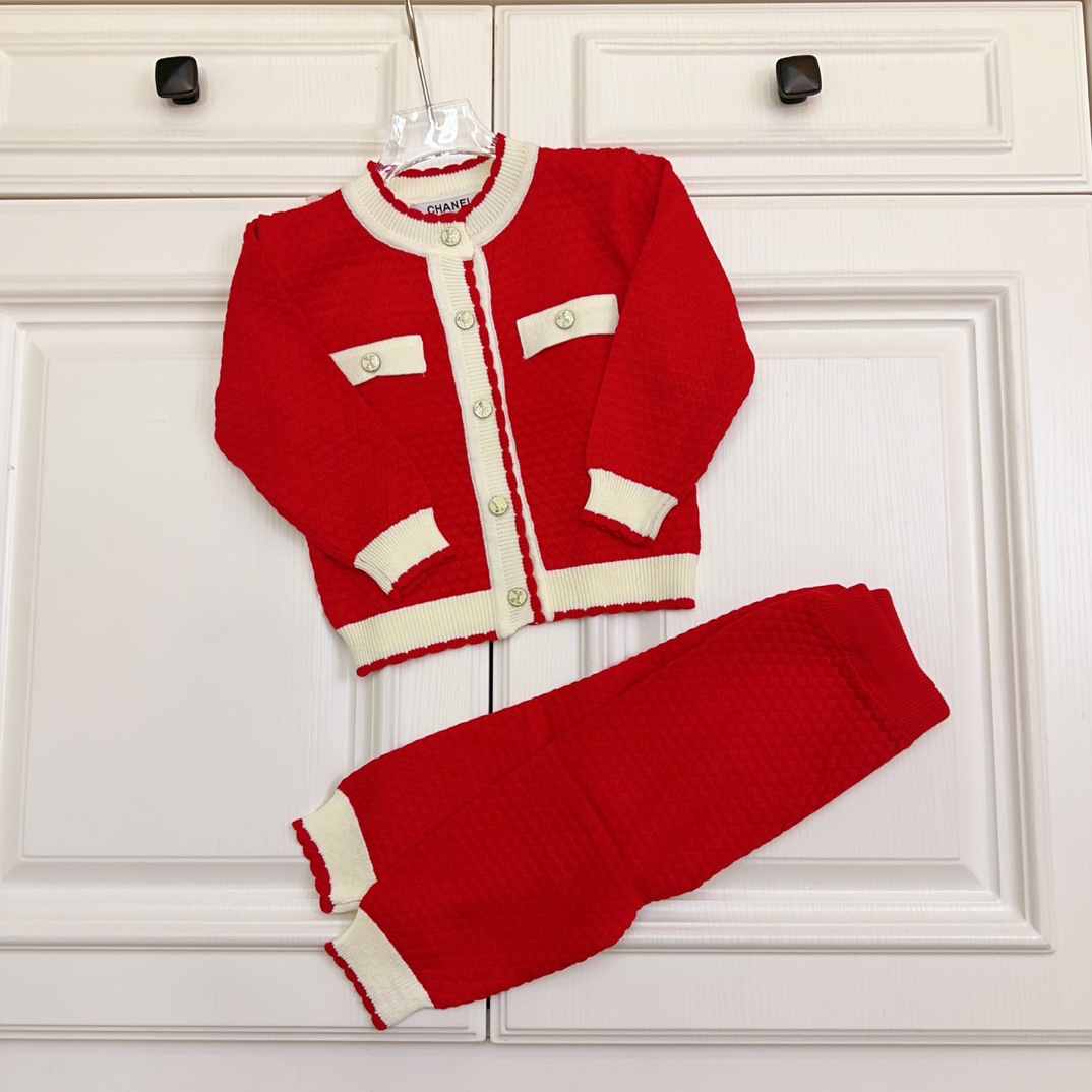 Chanel, children's clothing, girls' hoodie set, baby split outfit, made 3