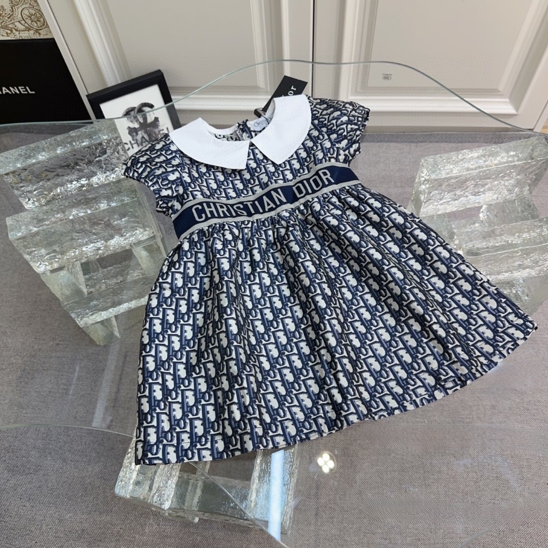 Elegant Women's Summer Dress - Dior Inspired, Cute Doll Collar, Premium Fabric 6 a1741863907793 1865