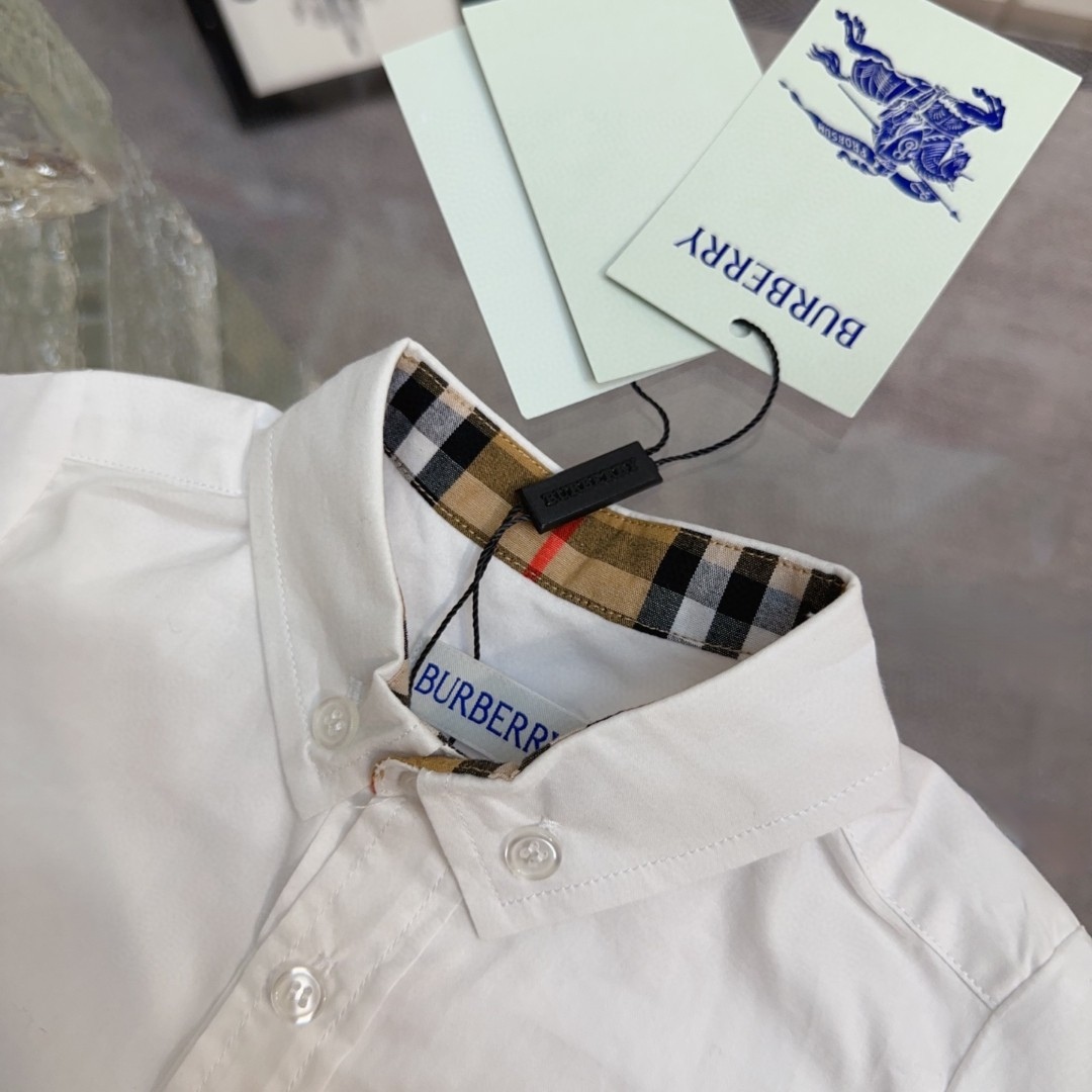 Burberry Infant Classic Shirt - Custom Fabric, Ready to Ship 3 a1742361839551 5045