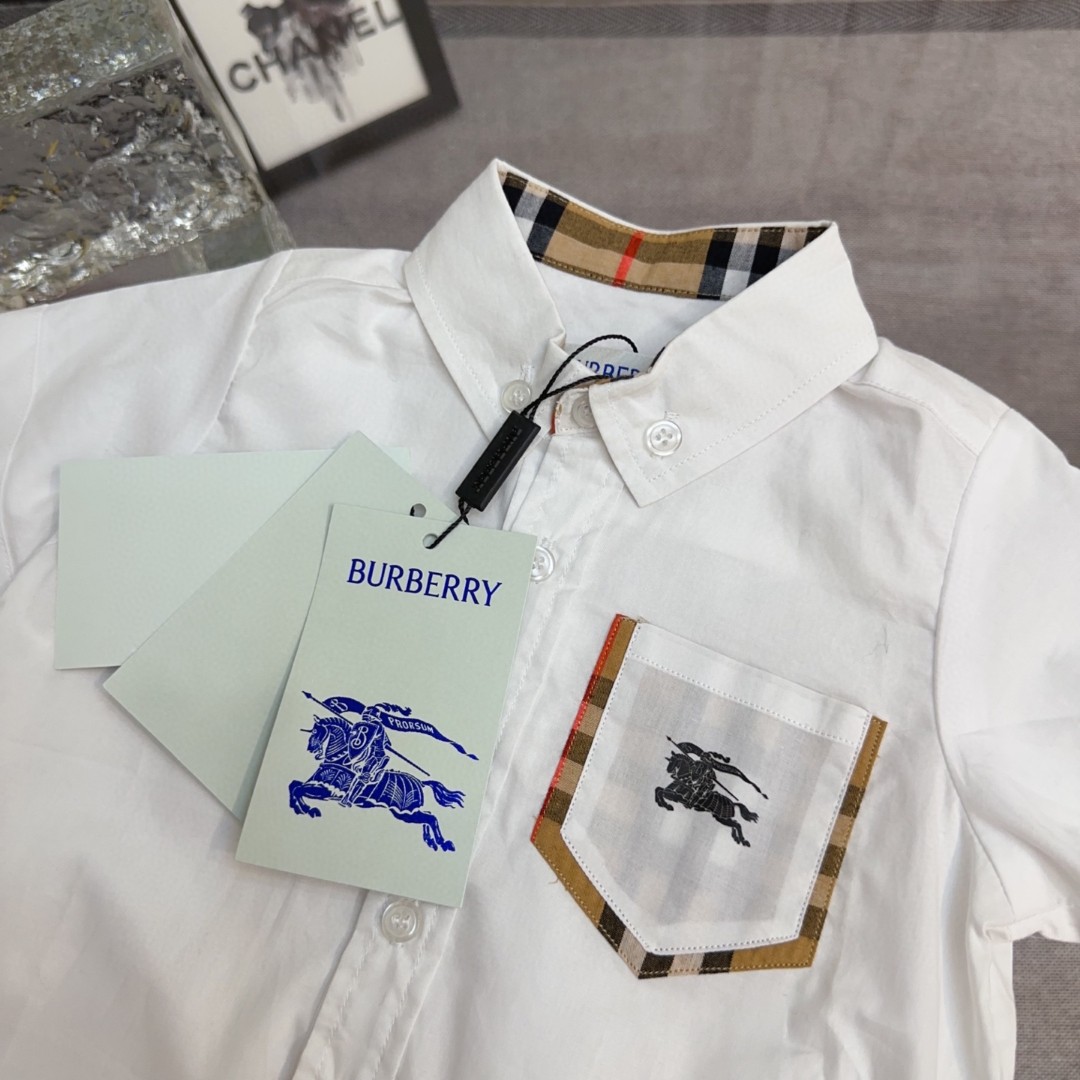 Burberry Infant Classic Shirt - Custom Fabric, Ready to Ship 5 a1742361839552 5185