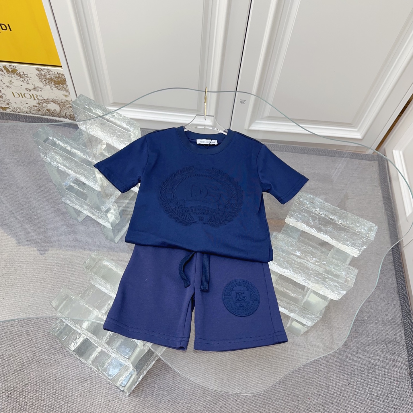 @168 Tallas: 90-150cm Conjunto de niño de la marca DG, nueva colección primavera-verano 2026～ Tejido de algodón puro, s…