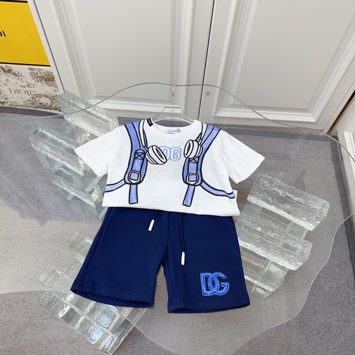 @178 Nuevo, tallas: 90-150cm Conjunto de niño de la marca DG, nueva colección primavera-verano 2026～ Tejido de algodón …