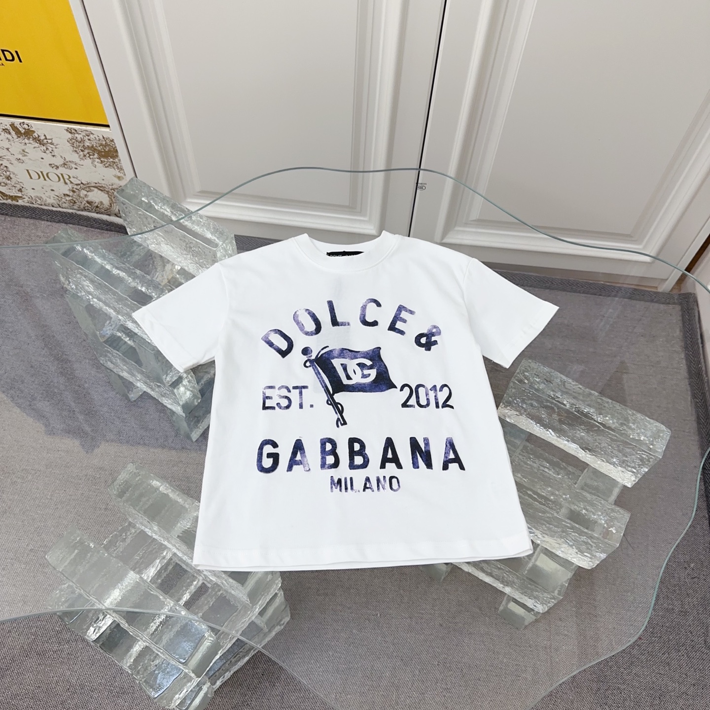 Sin Shao@79 versión de proceso de espuma Tallas: 100.110.120.130.140.150. En stock DG2026 Camiseta de manga c…