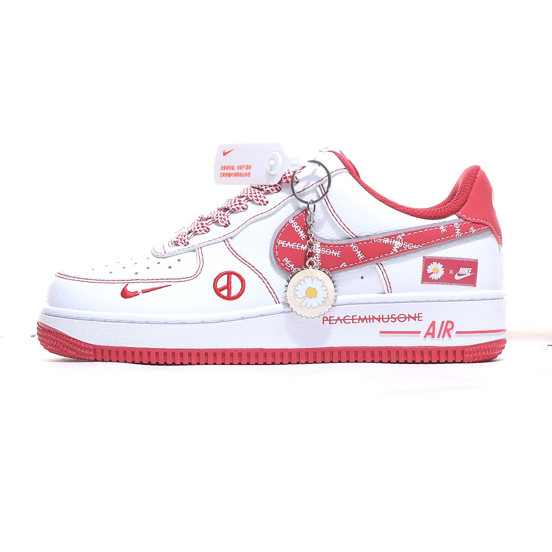 海外限量发售!公司级NIke Air Force 1 '07 Low “权志龙联名——白玫红”空军一号 低帮 运动鞋 休闲鞋 折边针车 工艺难度大 原楦头原纸板 原装鞋盒 定制五金配件 内置全掌气垫 原厂鞋底 货号:HV5999-008