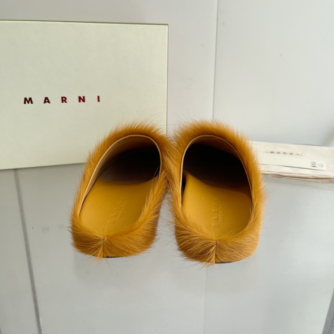 MARNI P672 Sabot Shoes: Elegant, comfortable pony hair footwear for women and men, sizes 35-46. - 图片 7