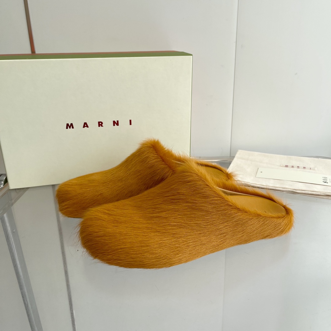 MARNI P672 Sabot Shoes: Elegant, comfortable pony hair footwear for women and men, sizes 35-46. - 图片 2