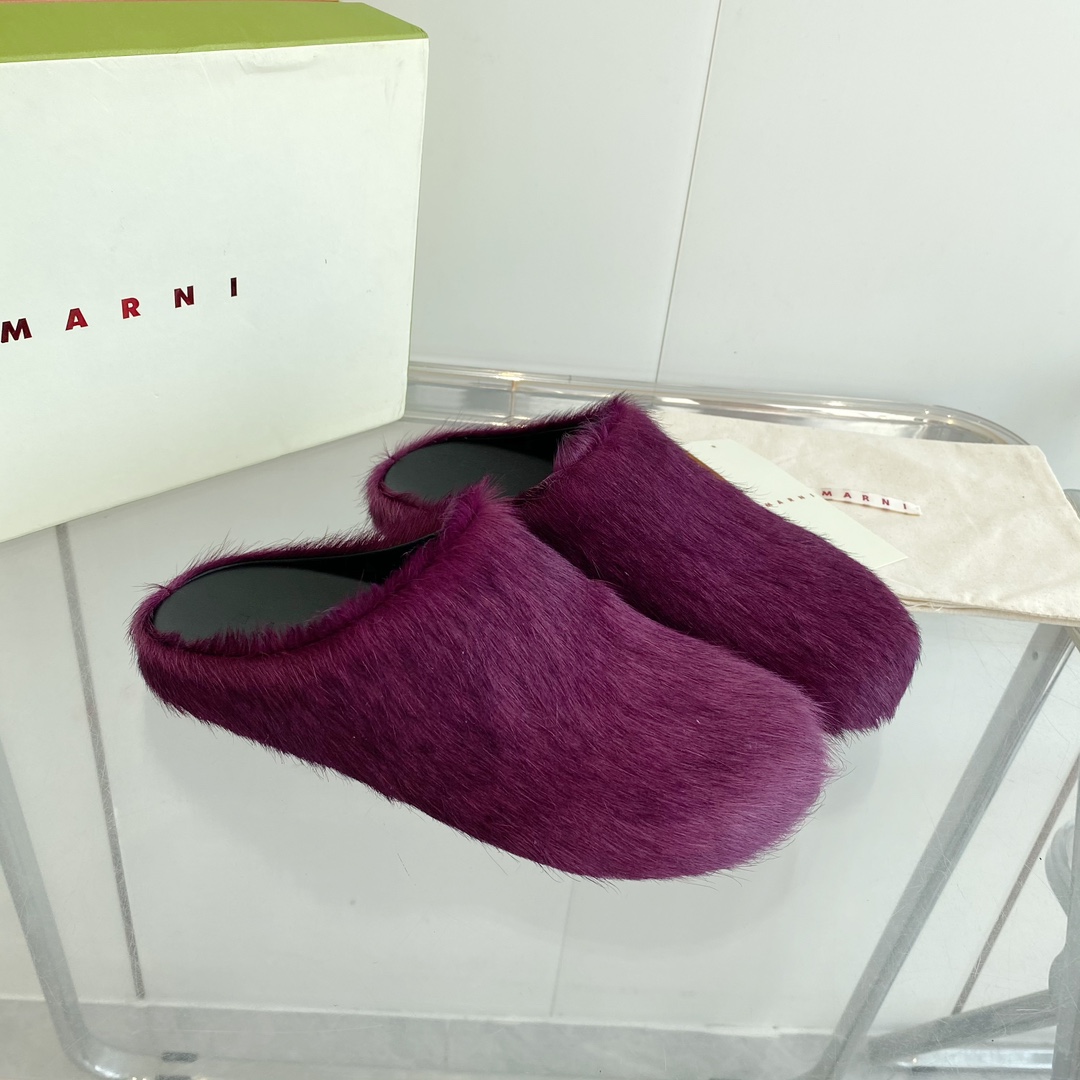 MARNI Sabot Shoes: Stylish, Comfortable, and Versatile Pony Hair Footwear for Women and Men - 图片 4