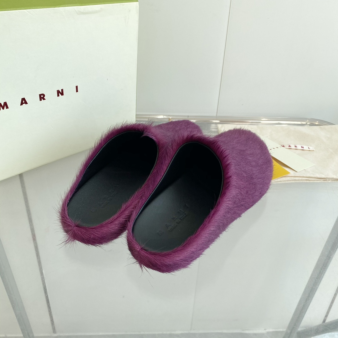 MARNI Sabot Shoes: Stylish, Comfortable, and Versatile Pony Hair Footwear for Women and Men - 图片 9