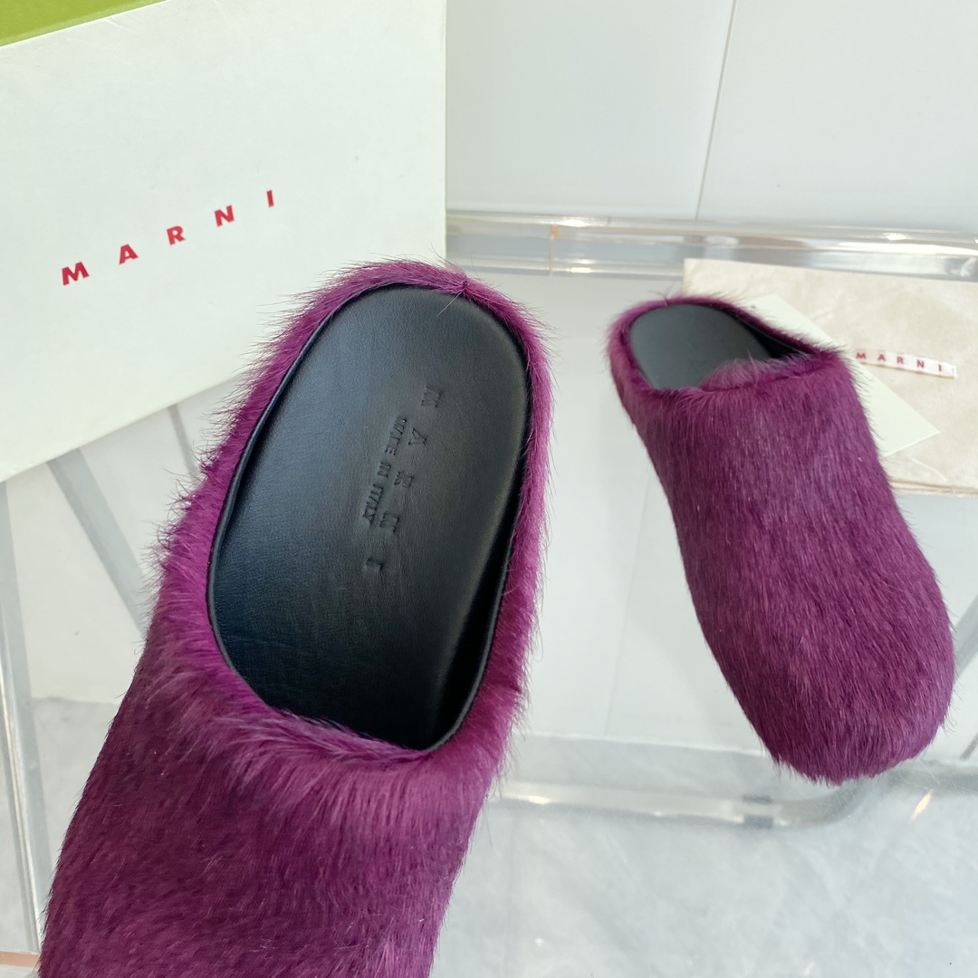 MARNI Sabot Shoes: Stylish, Comfortable, and Versatile Pony Hair Footwear for Women and Men - 图片 6