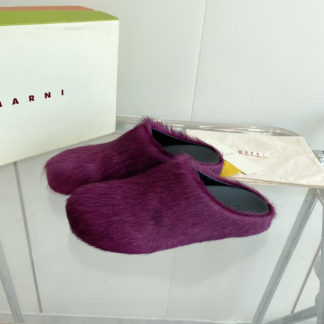 MARNI Sabot Shoes: Stylish, Comfortable, and Versatile Pony Hair Footwear for Women and Men - 图片 3