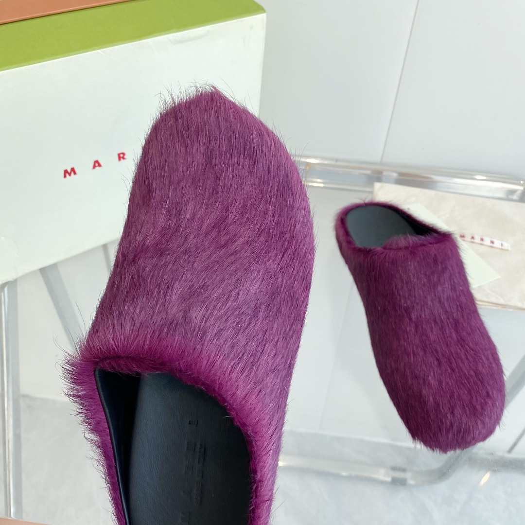 MARNI Sabot Shoes: Stylish, Comfortable, and Versatile Pony Hair Footwear for Women and Men - 图片 8