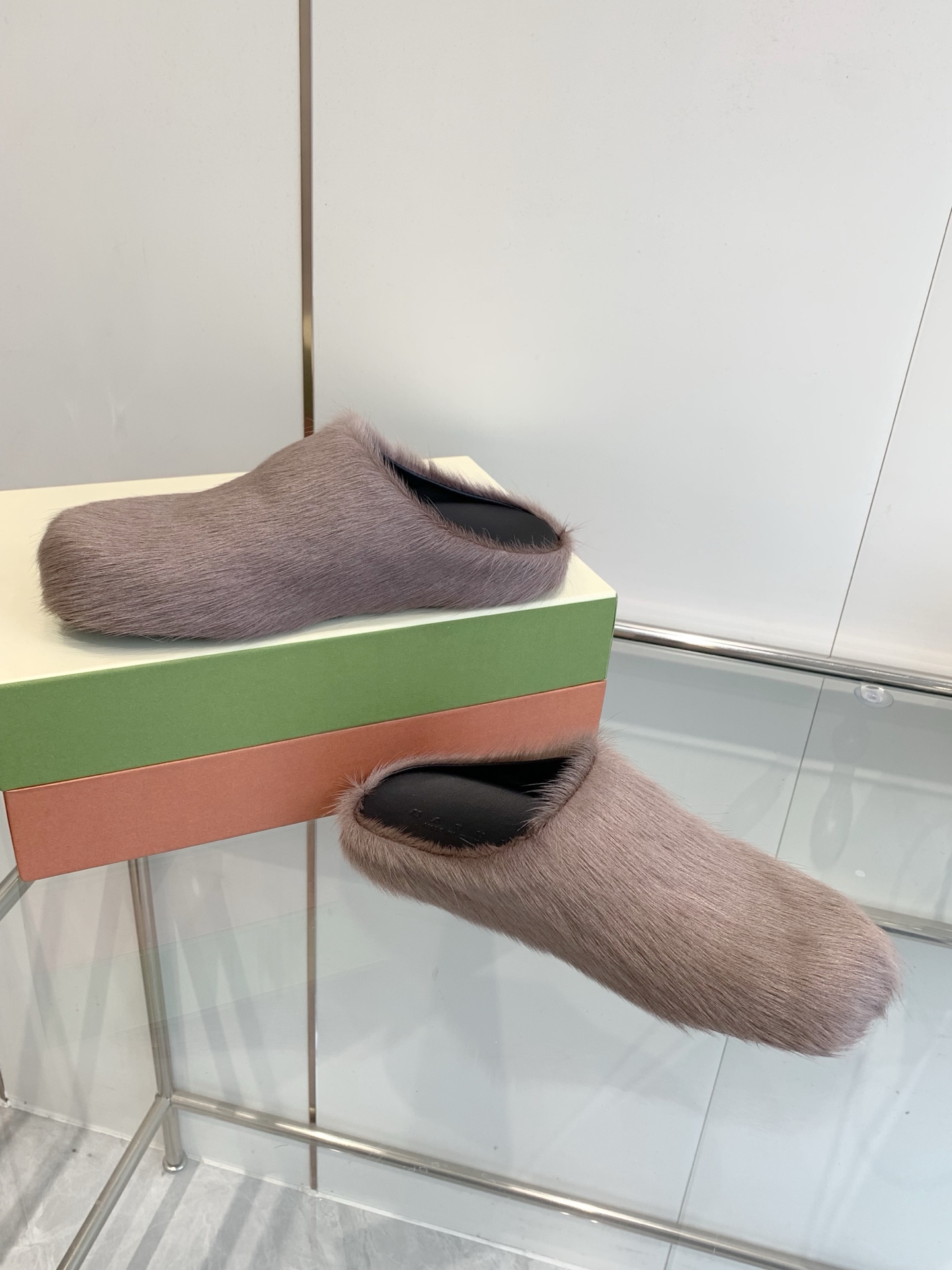 MARNI Female P672 Sabot Shoes: Stylish, Comfortable, and Versatile for All Seasons – Horse Hair Fabric, Genuine Leather. - 图片 9