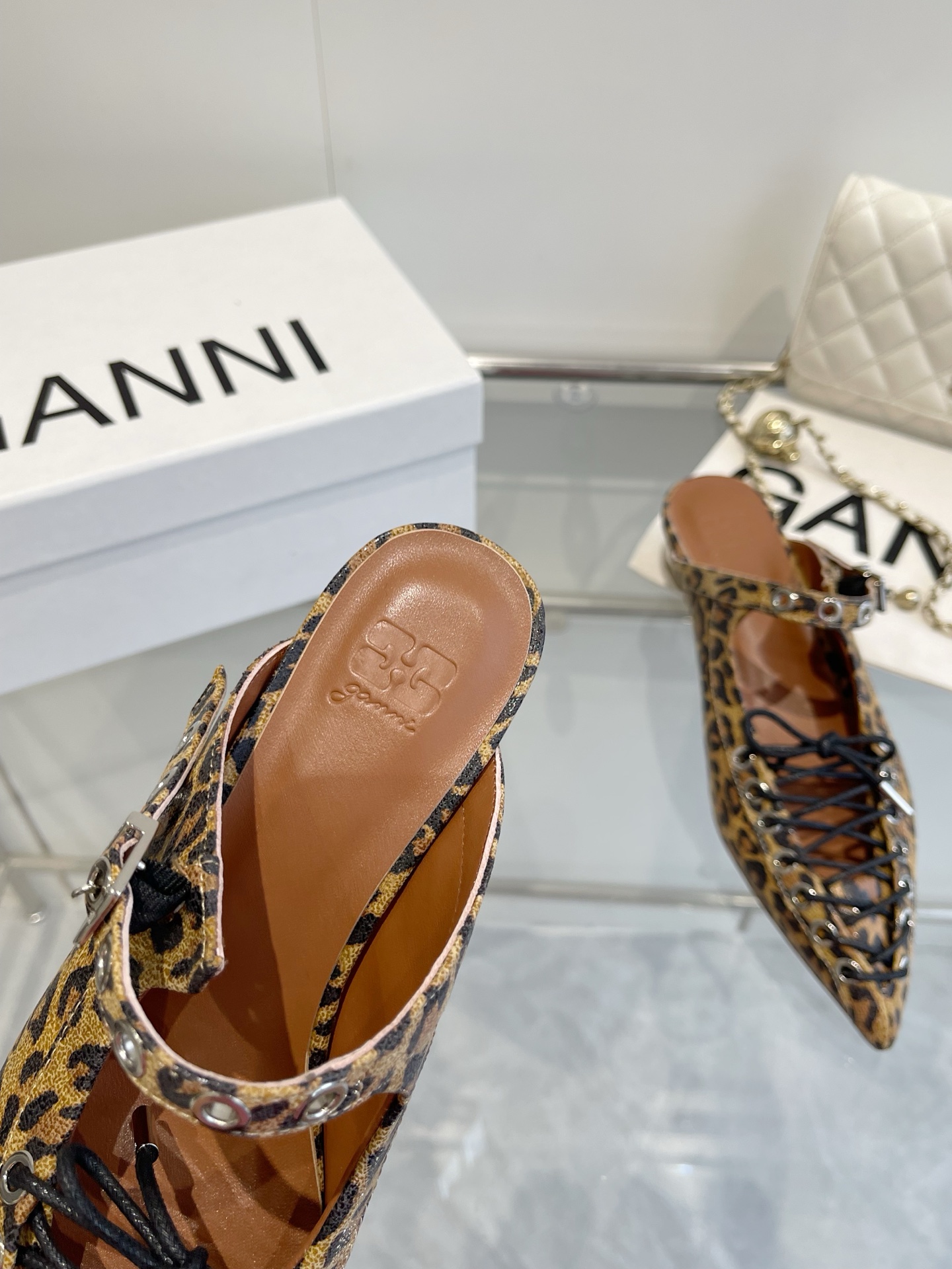 Ganni 25SS Leather Ballet Shoes: Imported Cattle Skin, Water-Skinned Calf Lining. - 图片 5