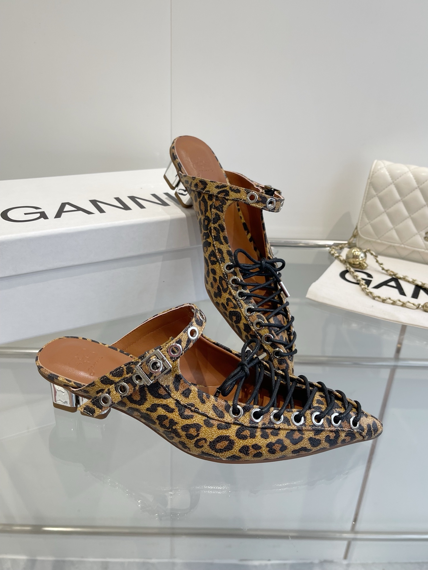 Ganni 25SS Leather Ballet Shoes: Imported Cattle Skin, Water-Skinned Calf Lining. - 图片 8