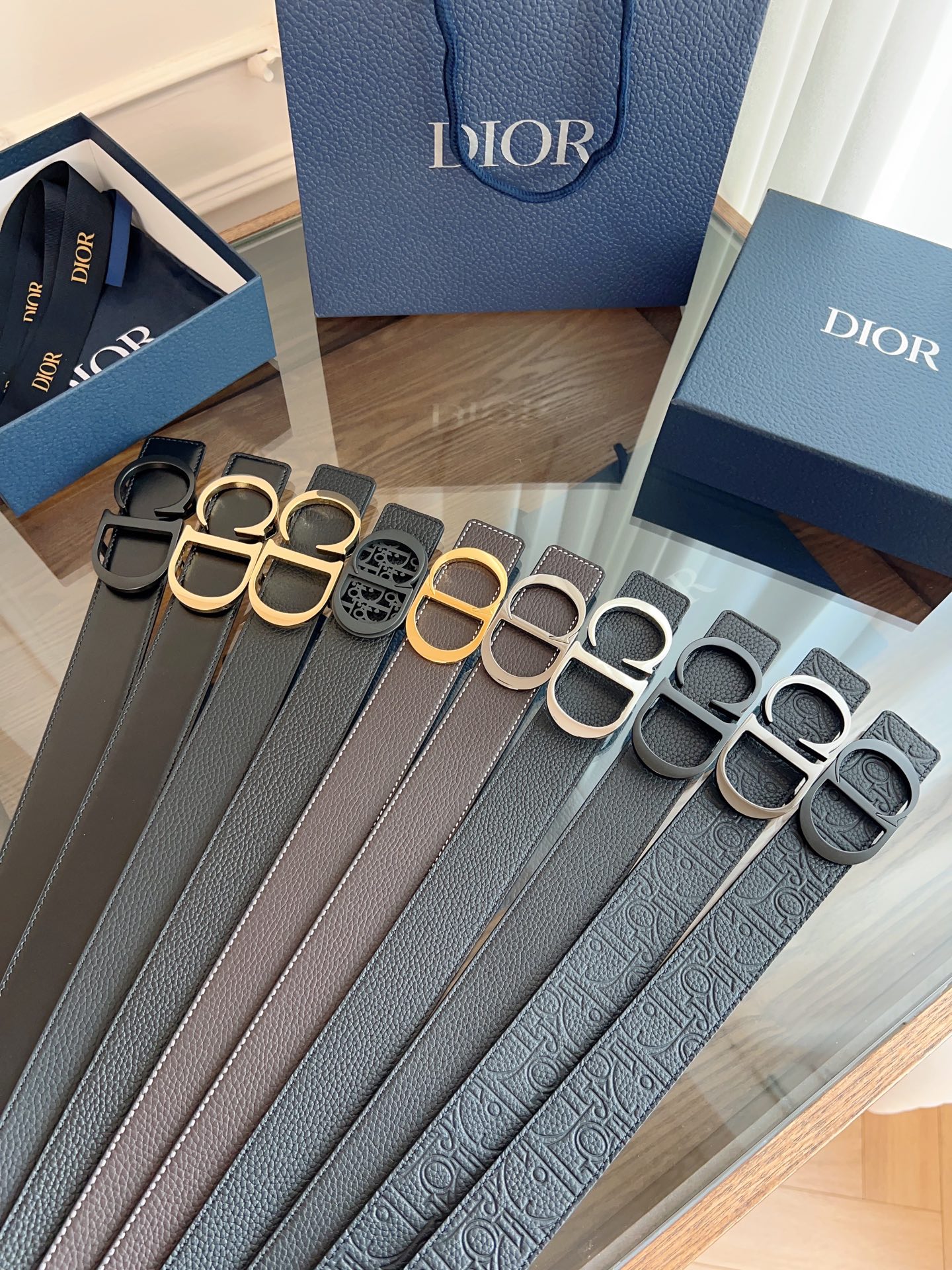 《DIOR》迪奥/加强版🇫🇷法国原厂皮料，黑色/轧花全皮 品质毋庸置疑 没有更好 只有最好  尺寸3.5