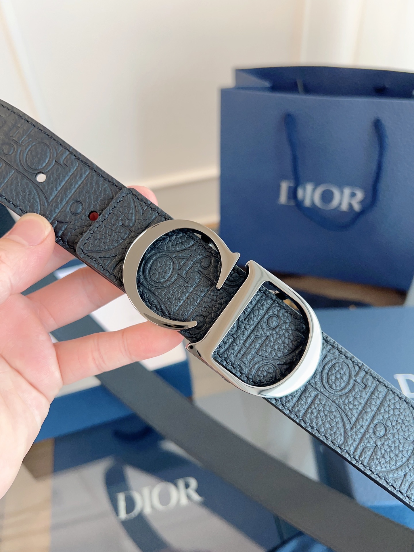《DIOR》迪奥/加强版🇫🇷法国原厂皮料，黑色/轧花全皮 品质毋庸置疑 没有更好 只有最好  尺寸3.5
