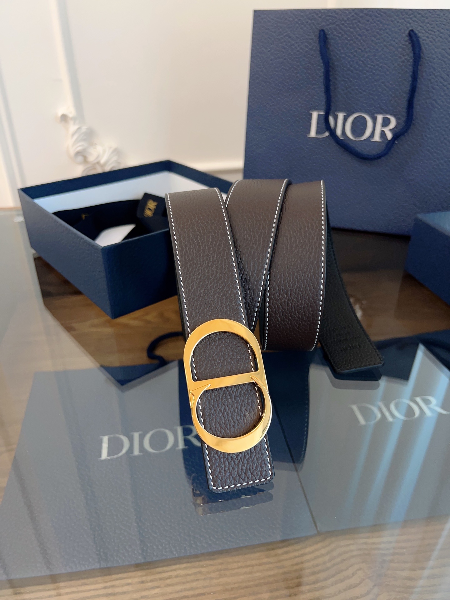 《DIOR》迪奥/加强版🇫🇷法国原厂皮料，咖色/黑色全皮 品质毋庸置疑 没有更好 只有最好  尺寸3.5
