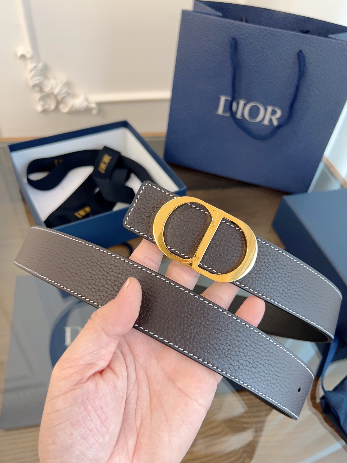 《DIOR》迪奥/加强版🇫🇷法国原厂皮料，咖色/黑色全皮 品质毋庸置疑 没有更好 只有最好  尺寸3.5