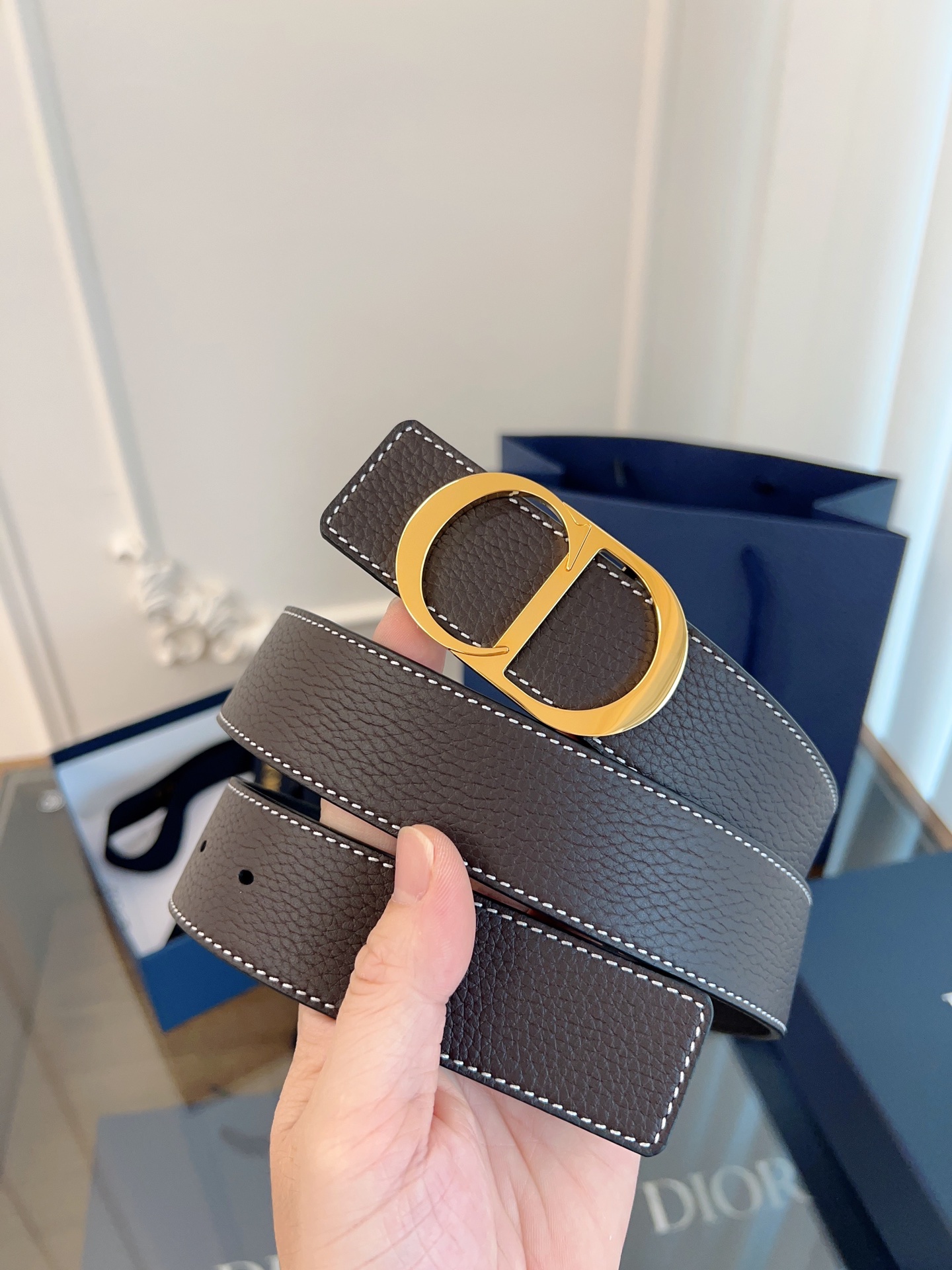 《DIOR》迪奥/加强版🇫🇷法国原厂皮料，咖色/黑色全皮 品质毋庸置疑 没有更好 只有最好  尺寸3.5