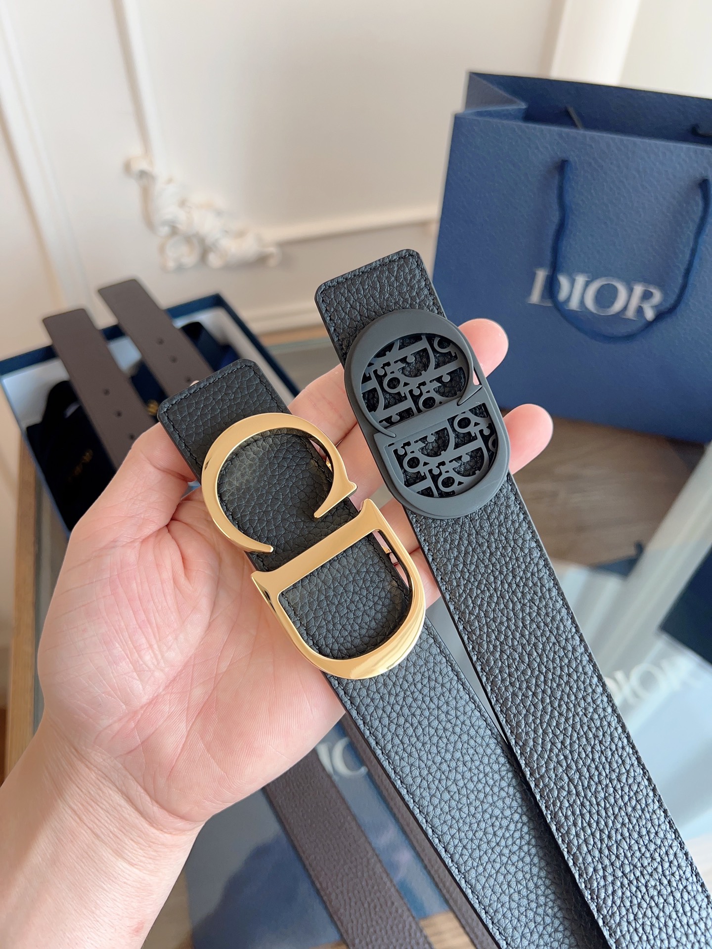 《DIOR》迪奥/加强版🇫🇷法国原厂皮料，咖色/黑色全皮 品质毋庸置疑 没有更好 只有最好  尺寸3.5