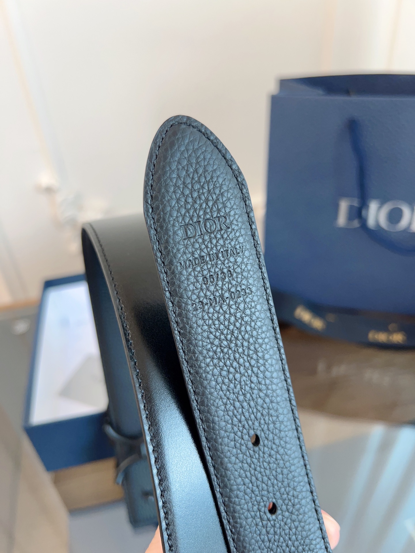 《DIOR》迪奥/加强版🇫🇷法国原厂皮料，亮黑/黑色全皮 品质毋庸置疑 没有更好 只有最好  尺寸3.5