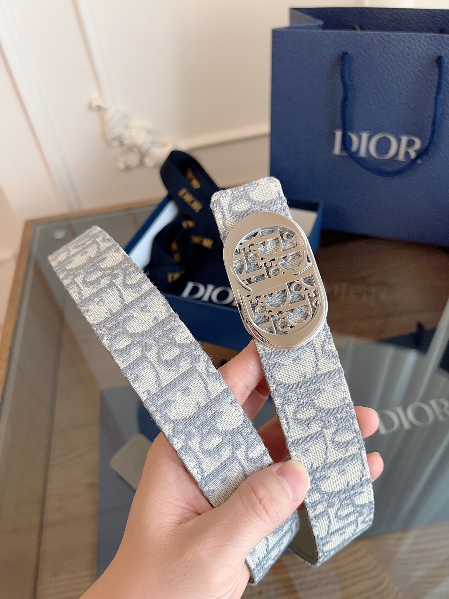 [Dior Belts]Dior enhanced version of original French leather The quality of Ob