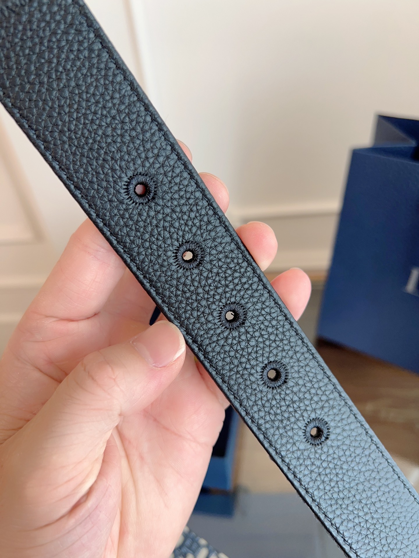 Dior Oblique Canvas and Black Leather Belt with CD Buckle, 3.5 cm Width 8 i1749145792376 7906 0 7