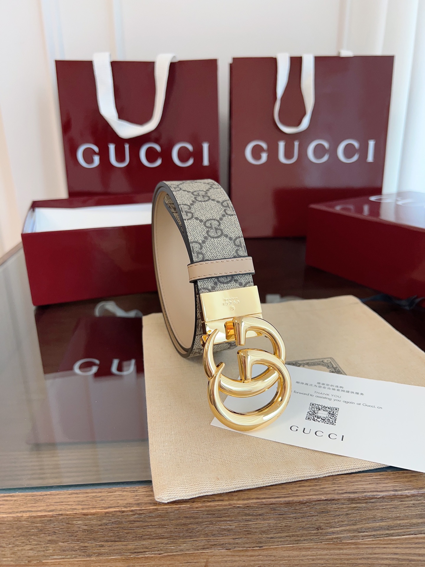  Gucci 2025最新专柜系列裸粉 款号  92TIN 9257 双面进口原厂防水PVC材质 比牛皮