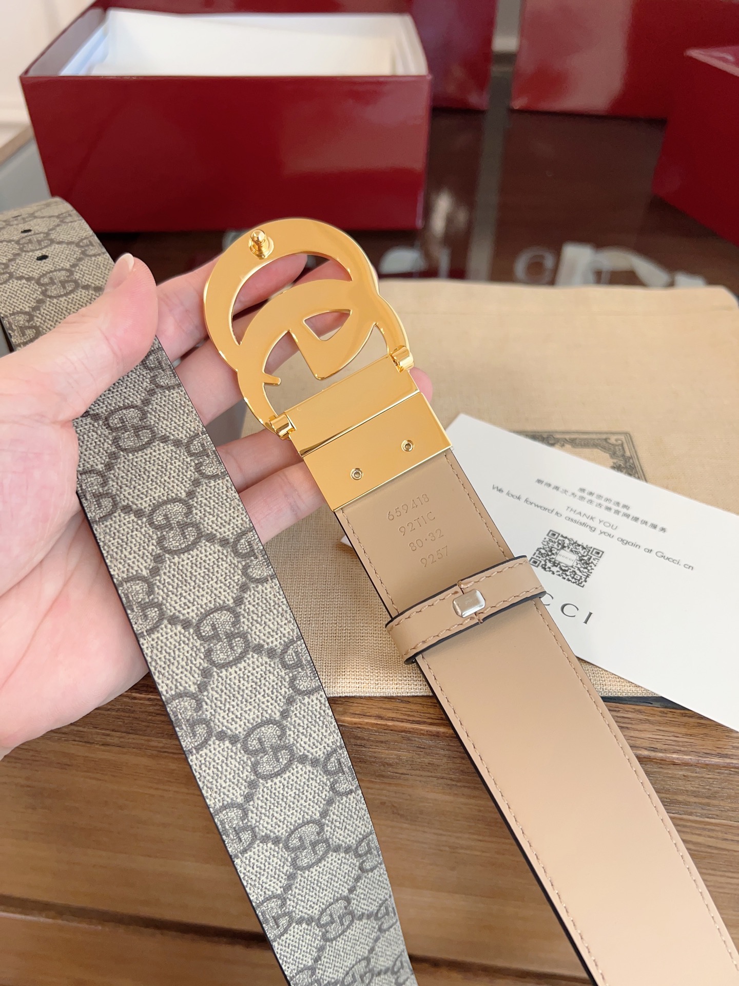  Gucci 2025最新专柜系列裸粉 款号  92TIN 9257 双面进口原厂防水PVC材质 比牛皮