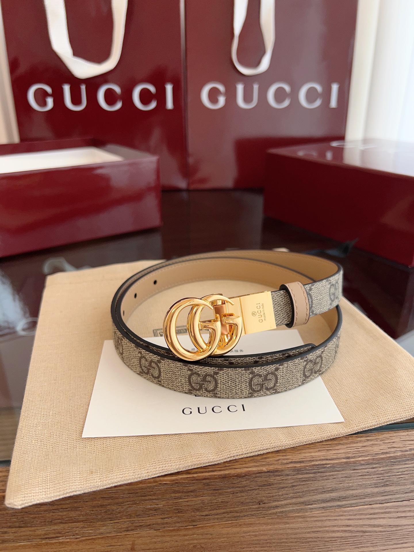  Gucci 2025最新专柜系列裸粉 款号  92TIN 9257 双面进口原厂防水PVC材质 比牛皮