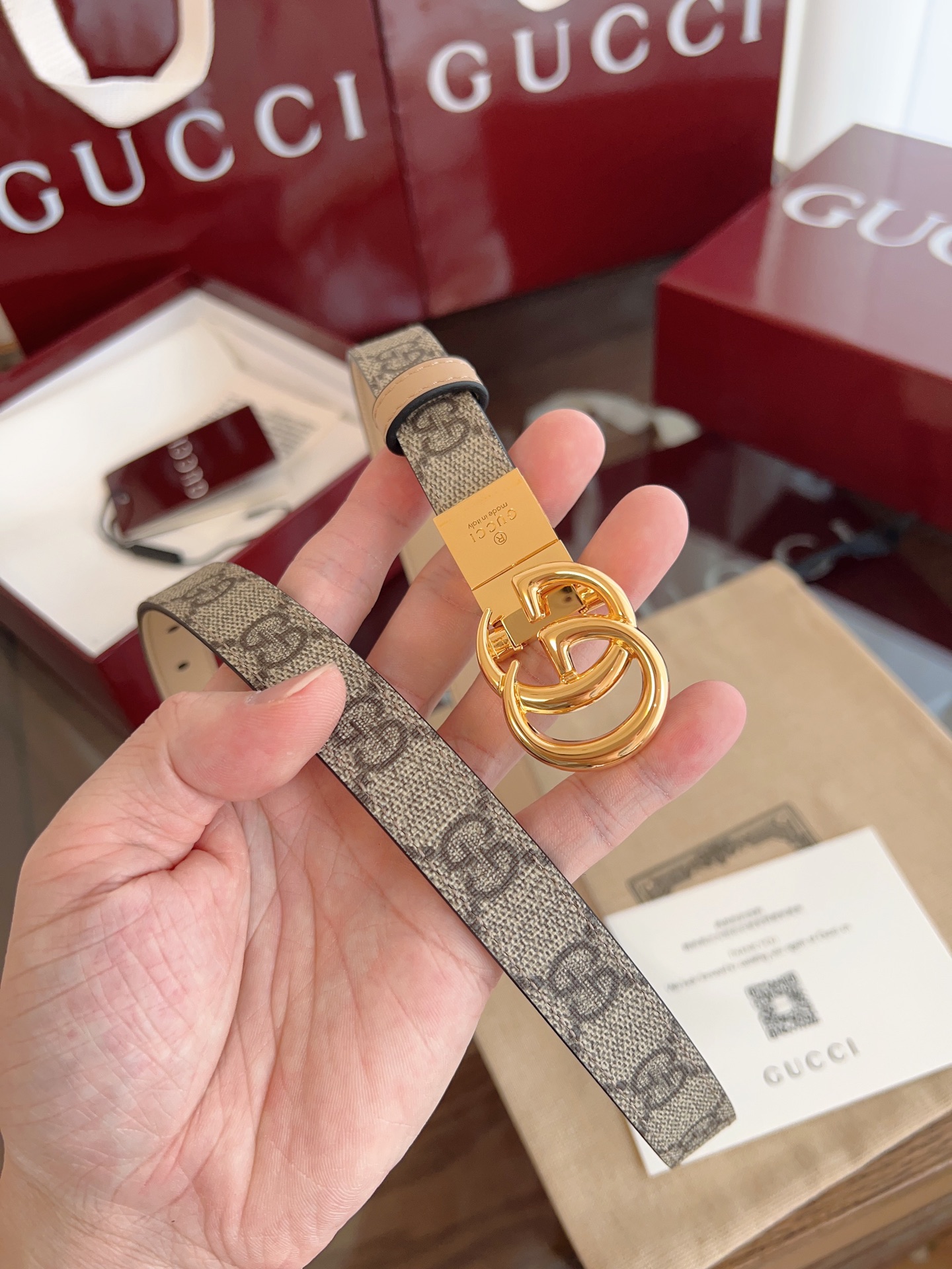  Gucci 2025最新专柜系列裸粉 款号  92TIN 9257 双面进口原厂防水PVC材质 比牛皮