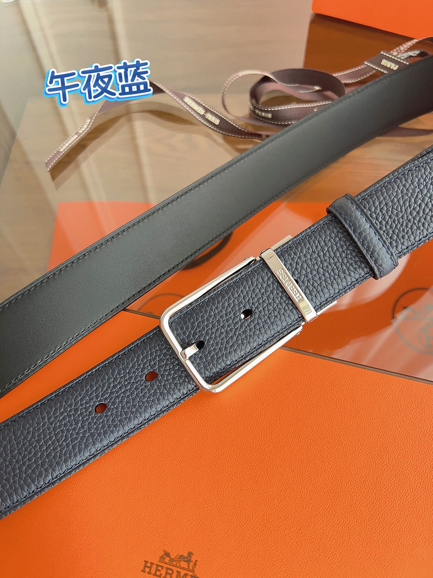 HERMES 最新设计 代购品质 腰带精选进口优质Togo皮，搭配精钢金属传统小针扣 工艺细节处理到位 