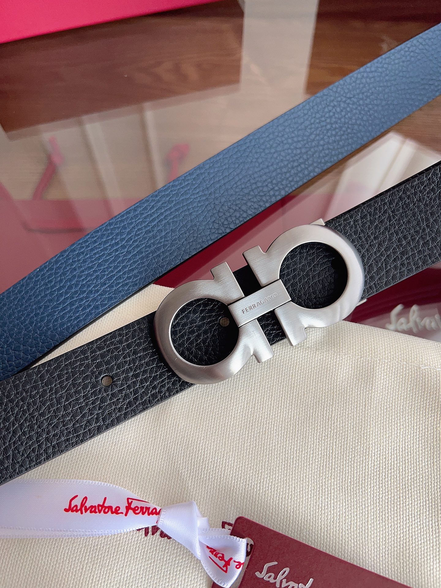 菲拉格慕3.5cm 原厂皮料.精密黄铜五金升级版、正品厂IP电镀！原版搭配、