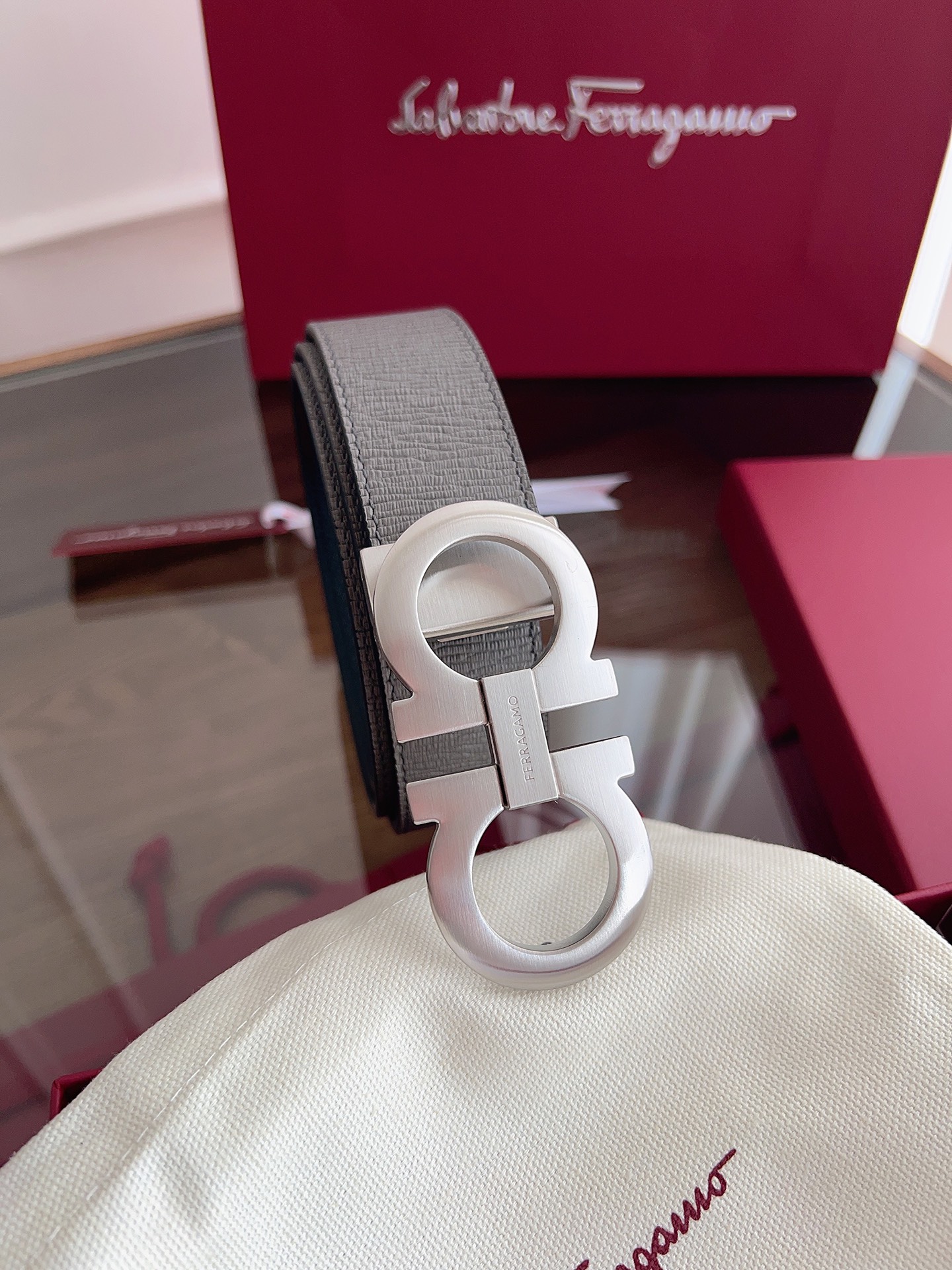 菲拉格慕3.5cm 原厂皮料.精密黄铜五金升级版、正品厂IP电镀！原版搭配、