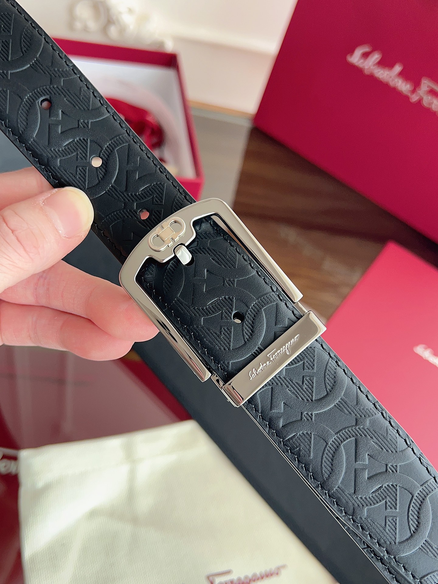 菲拉格慕3.5cm 原厂皮料.精密黄铜五金升级版、正品厂IP电镀！原版搭配、