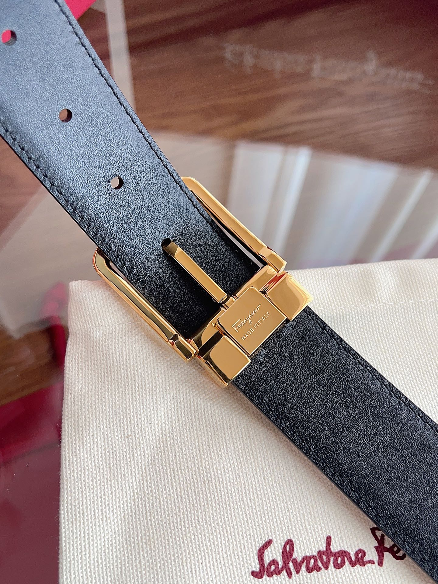 菲拉格慕3.5cm 原厂皮料.精密黄铜五金升级版、正品厂IP电镀！原版搭配、