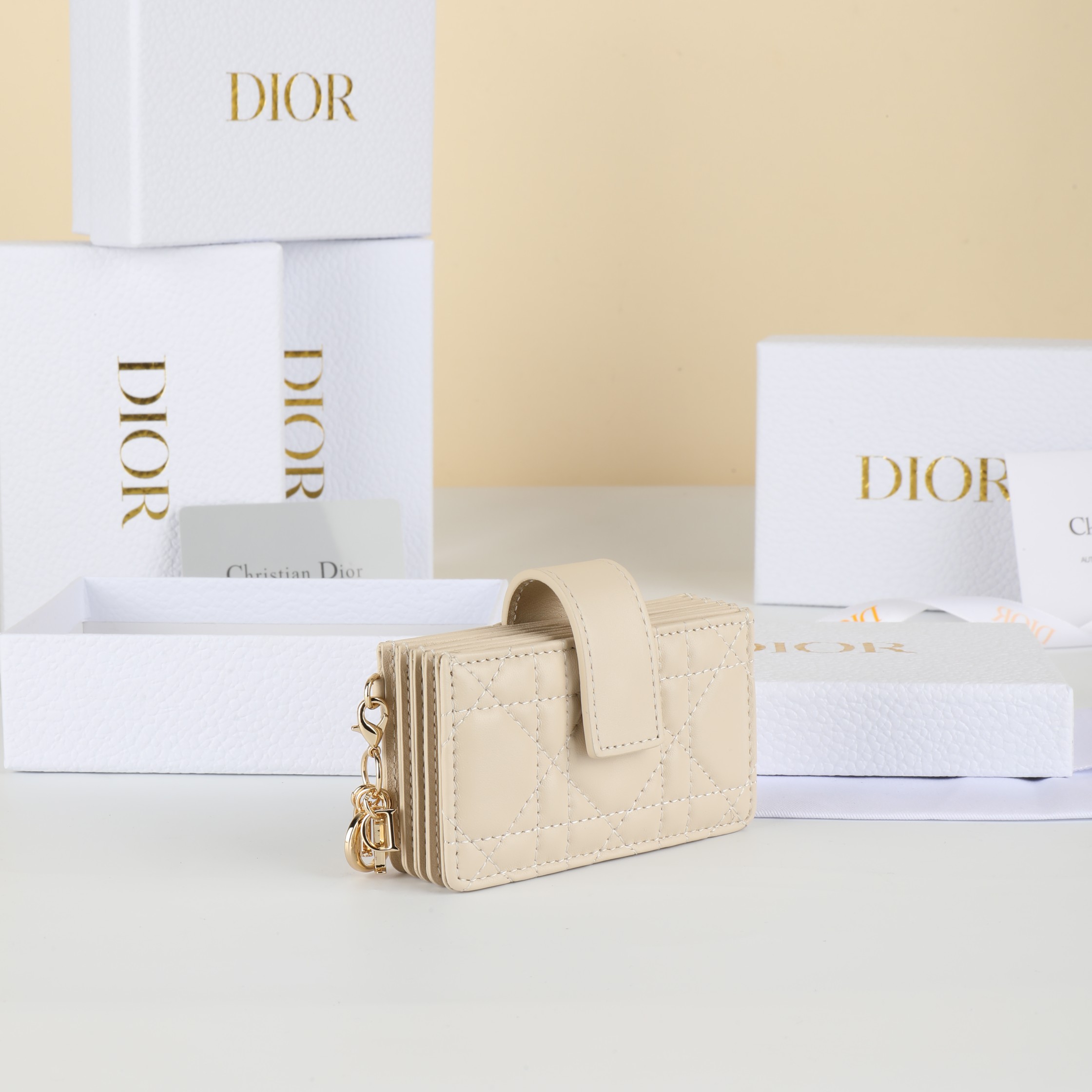 Dior S0074ONMJ Beige card holder everyday