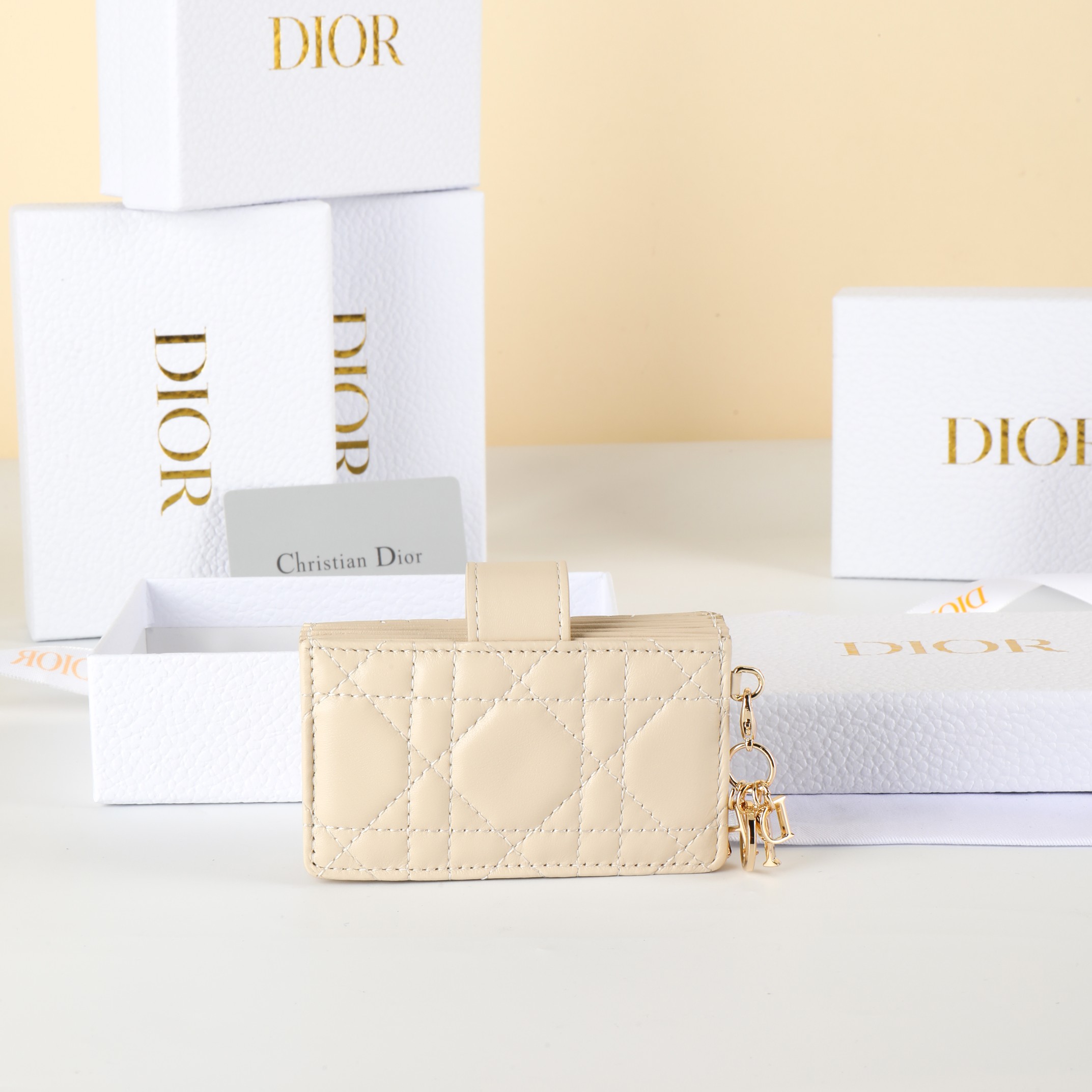 Dior S0074ONMJ Beige card holder everyday