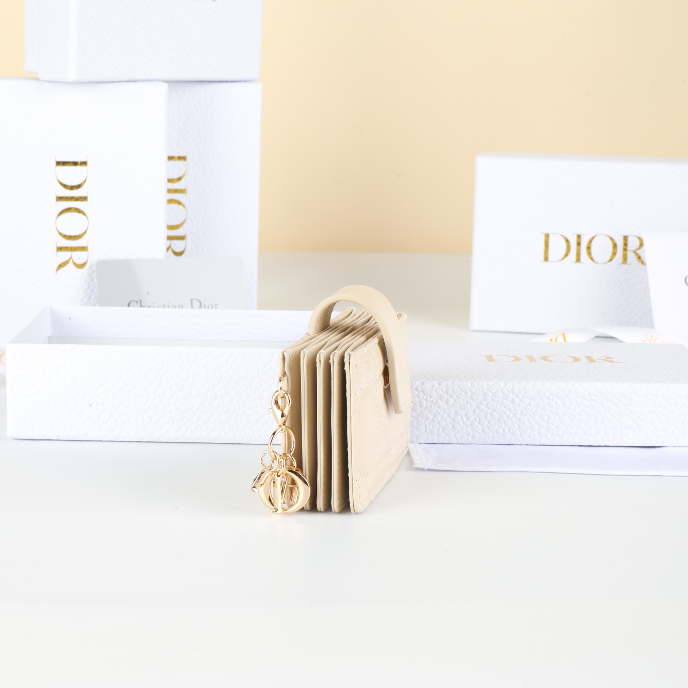 Dior S0074ONMJ Beige card holder everyday