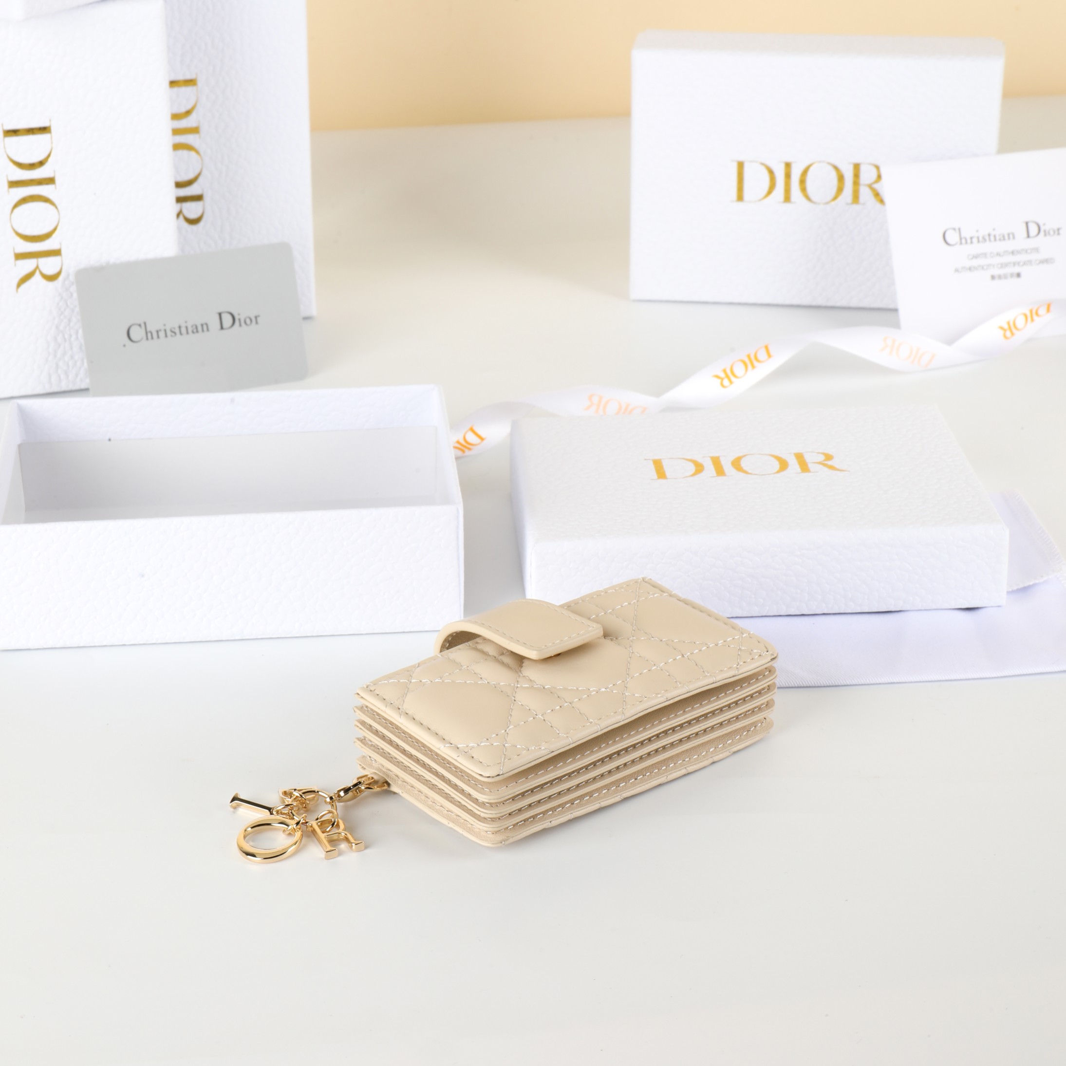 Dior S0074ONMJ Beige card holder everyday