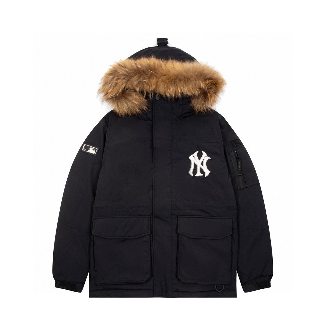 MLB Ropa Chaqueta de plumón Venta al por mayor
 Negro Azul Blanco Universal para hombres y mujeres Poliéster Plumón de pato blanco Colección invierno Blusa con capucha