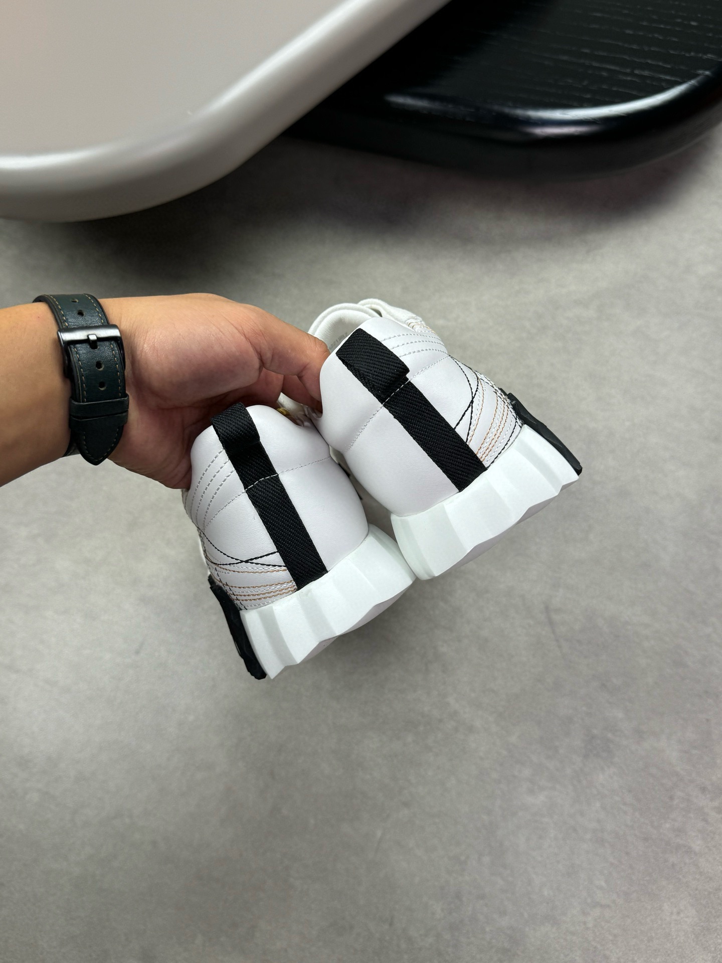 [HERMES] Hermes P230-Calidad de gama alta Original único - Exterior: piel de oveja mixta ante, piel 