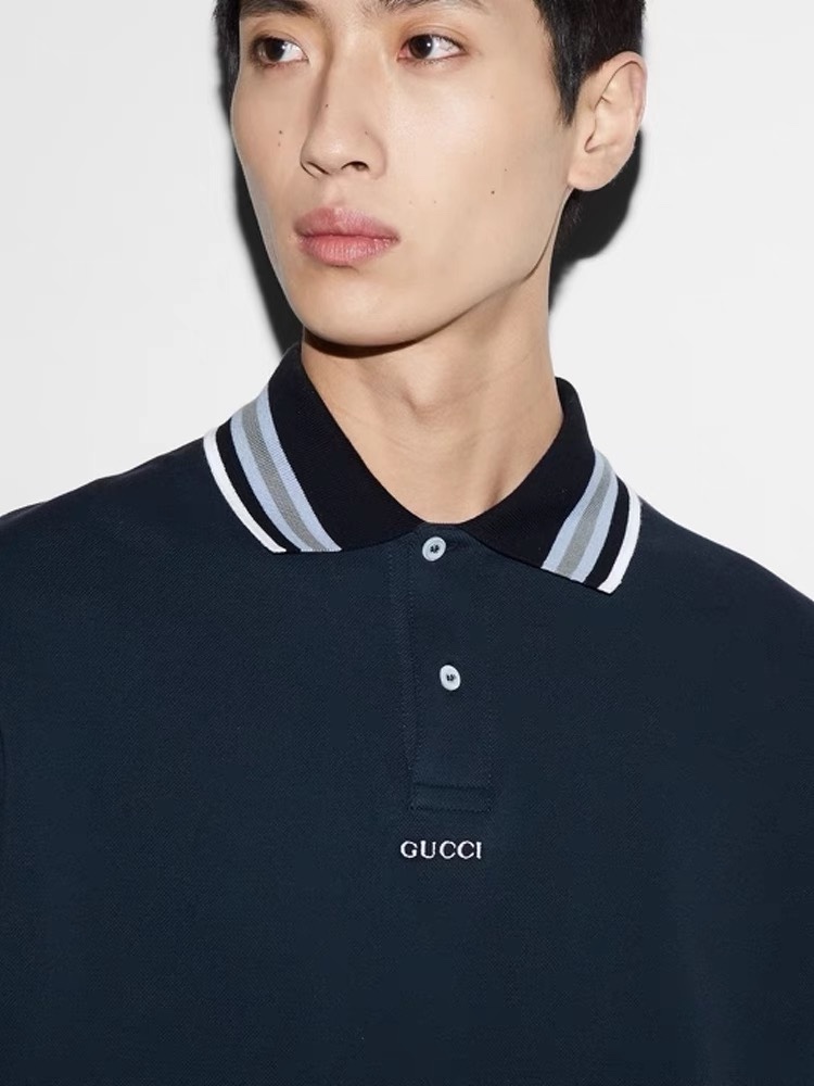 Kwaliteitsreplica
 Gucci Kleding Polo T-Shirt Online vanuit China Borduurwerk Katoen