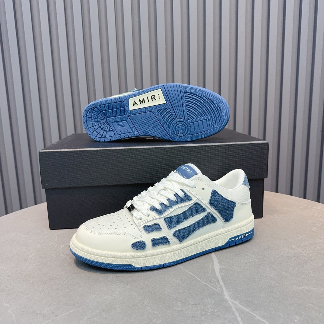 Amiri Bone Runner Sneakers - Low Top, Leather, Stylish, Comfortable Shoes 10 i1714232408 138 4