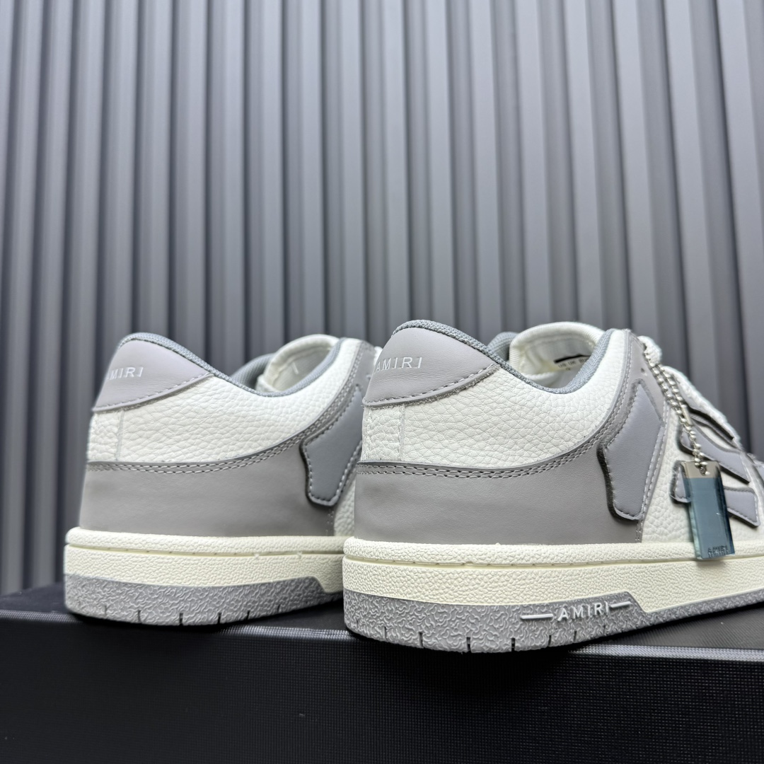 Amiri Bone Runner Low-Top Sneakers: Leather,Couple Style,Street Fashion 7 i1731700514 4418 2